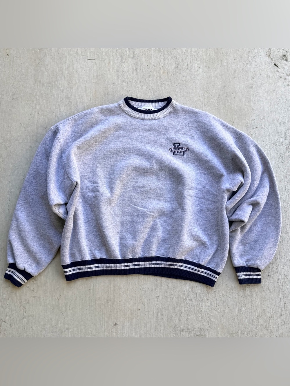 Vintage Louisville University Crew Neck Sweatshirt 90s Tultex Large College